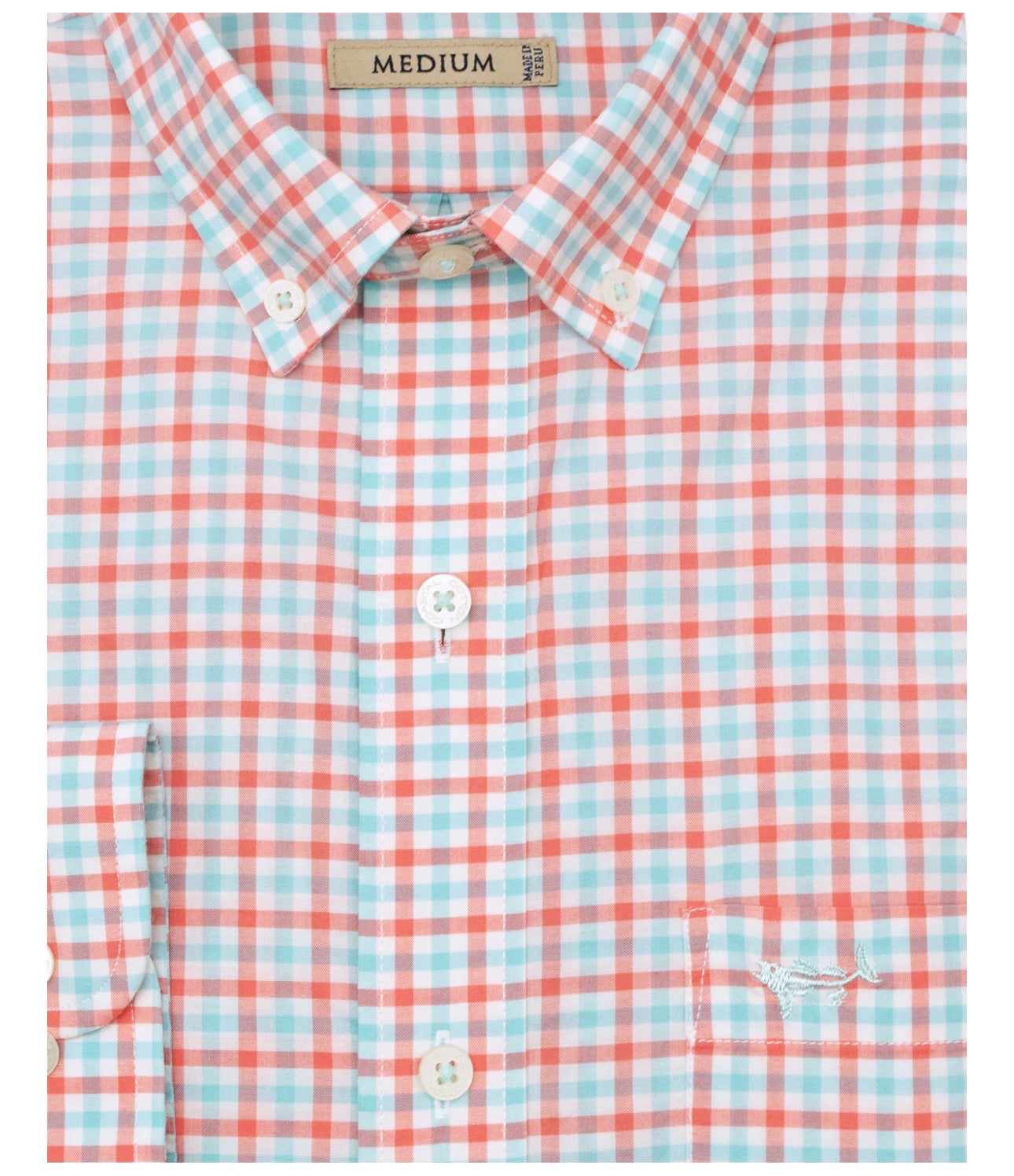 Gingham Long Sleeve Sport Shirt