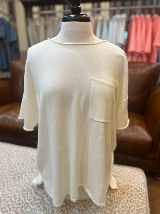 Round Neck Pocket Tee