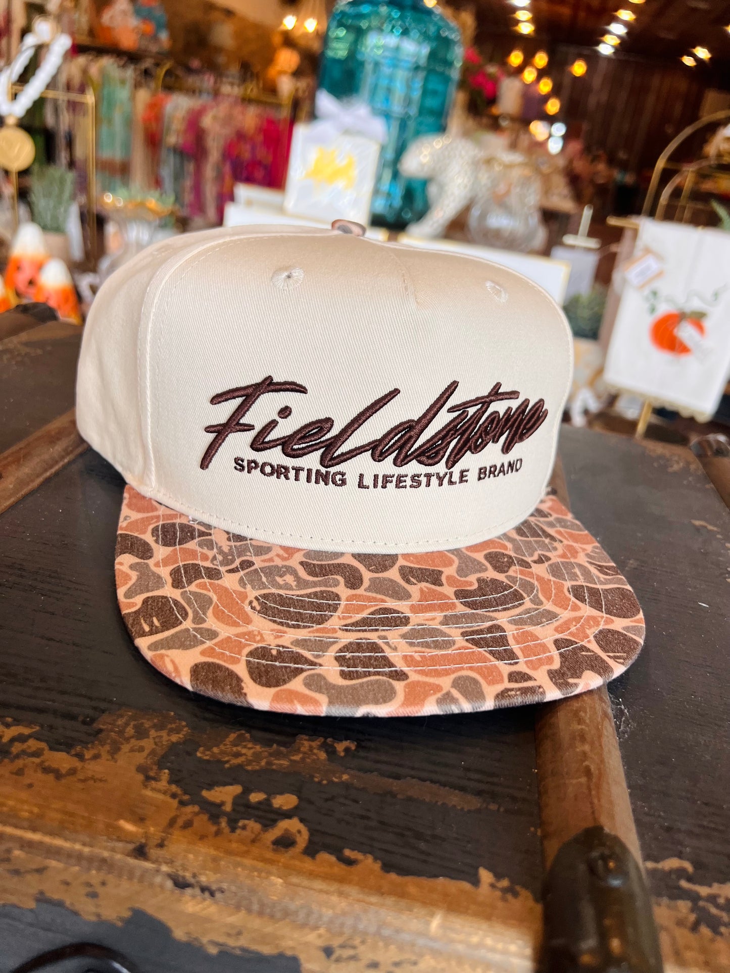 Canvas Autumn Camo Bill Hat