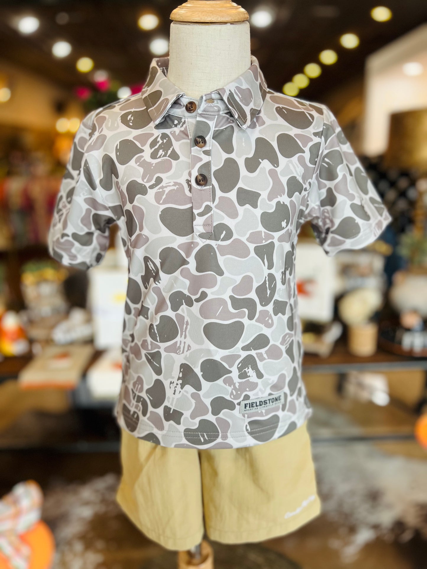 Youth Marsh Camo Polo