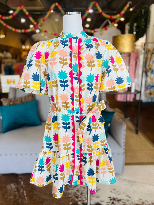 Tulips in a Row Dress
