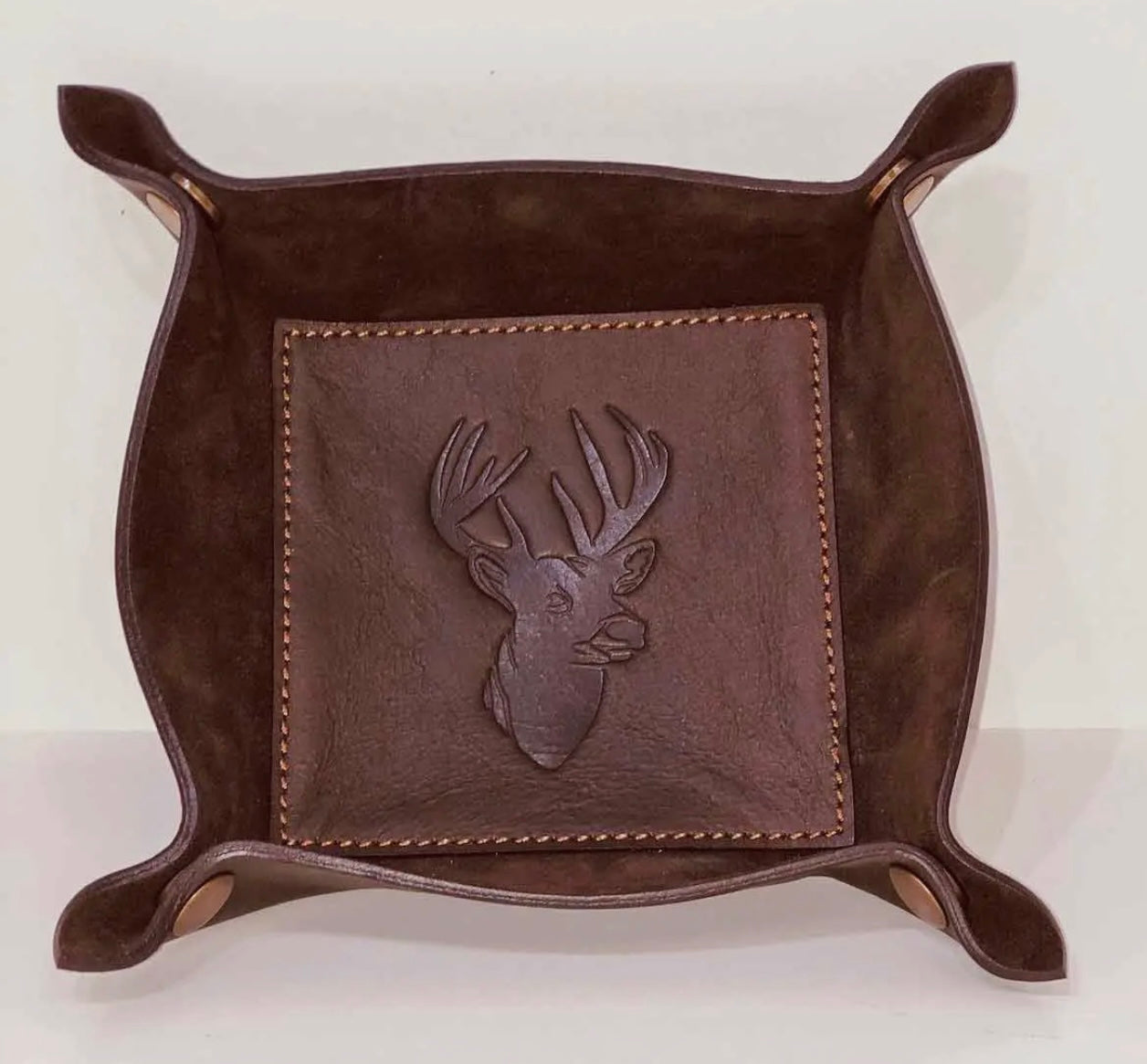 Leather Embossed Valet Tray