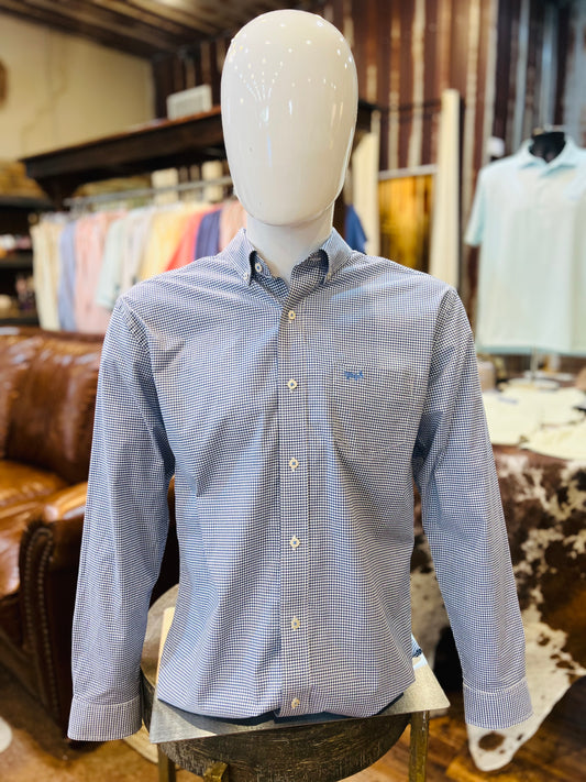 Checked Long Sleeve Sport Shirt