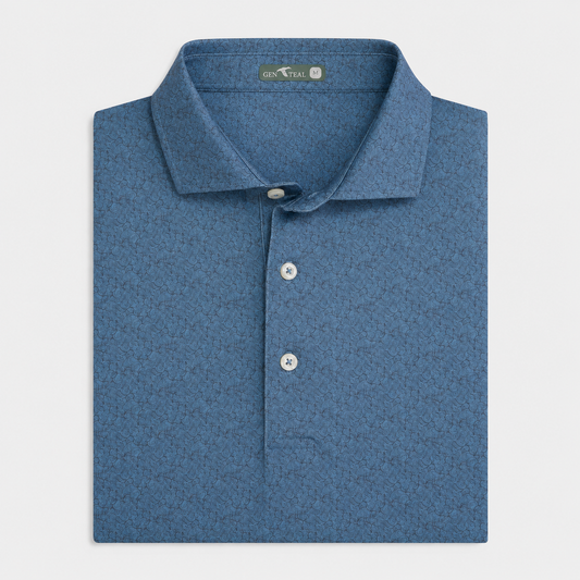 Crosscut Printed Performance Polo