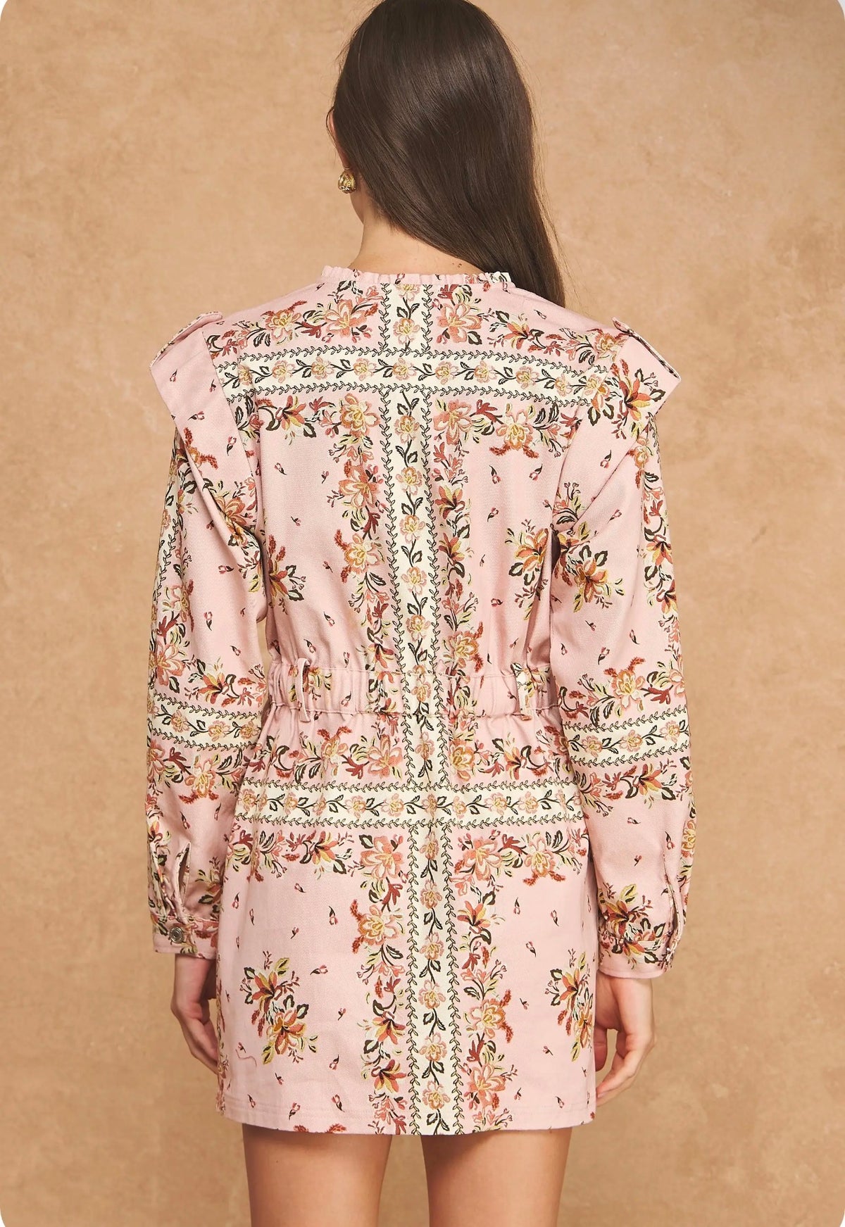 Botanical Tapestry Mini Dress