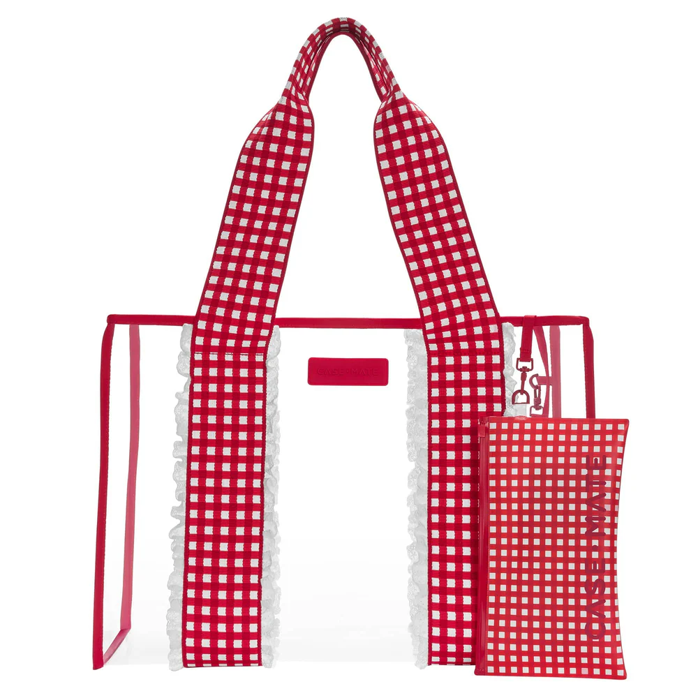 Cherry Gingham Jelly Tote