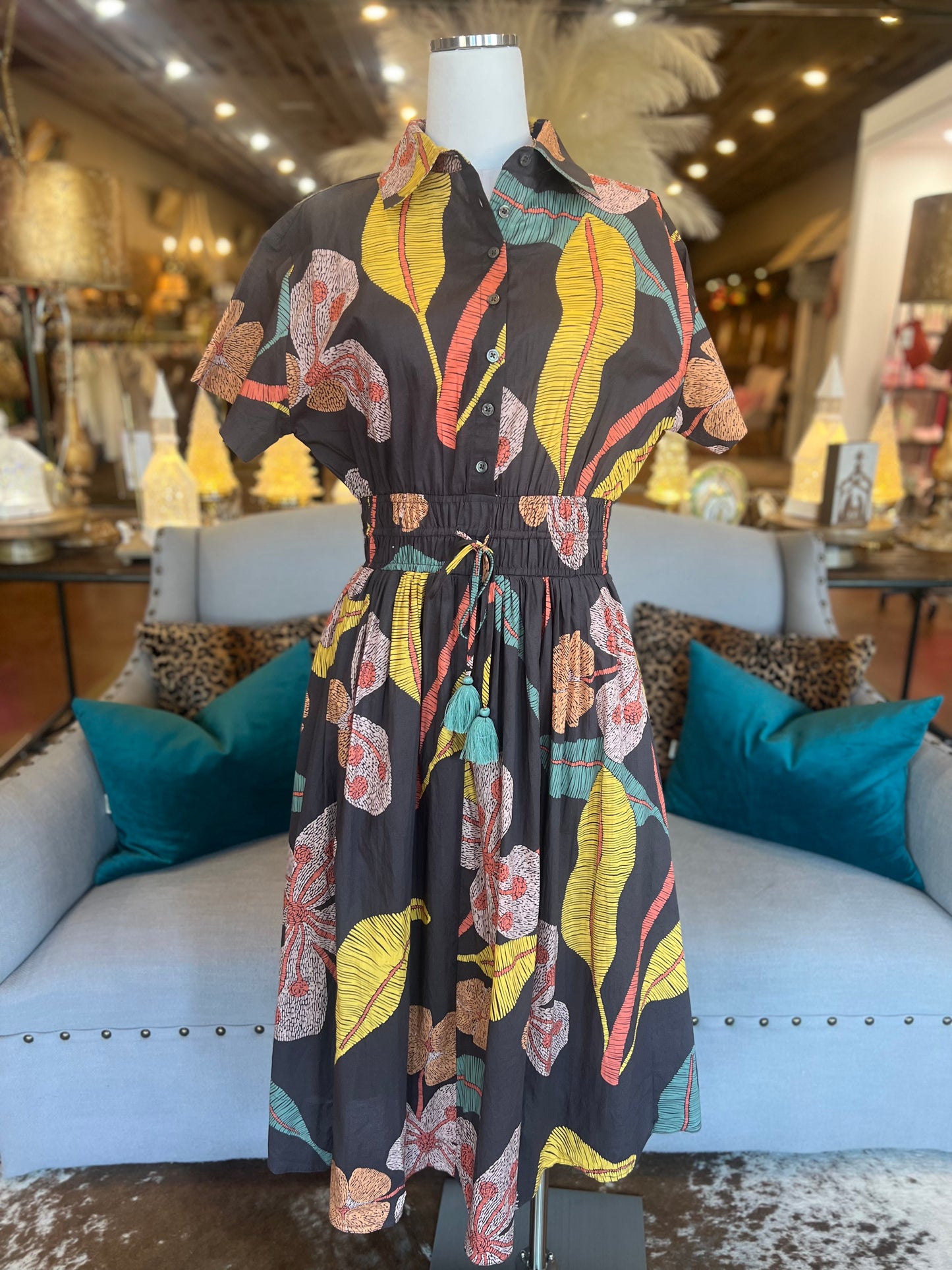 Autumn Botanical Dress