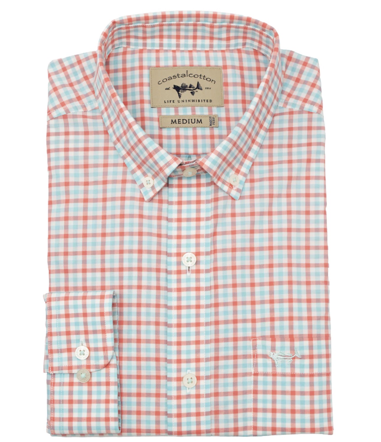 Gingham Long Sleeve Sport Shirt