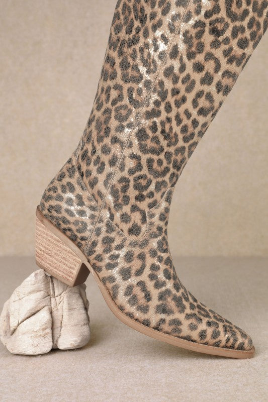 Tess Leopard Boots