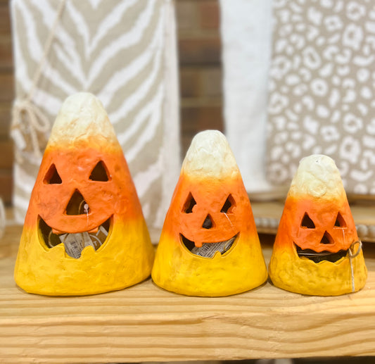 Small Candy Corn Luminaire