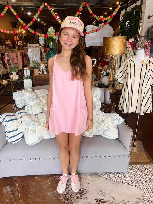 Washed Sporty Mini Dress
