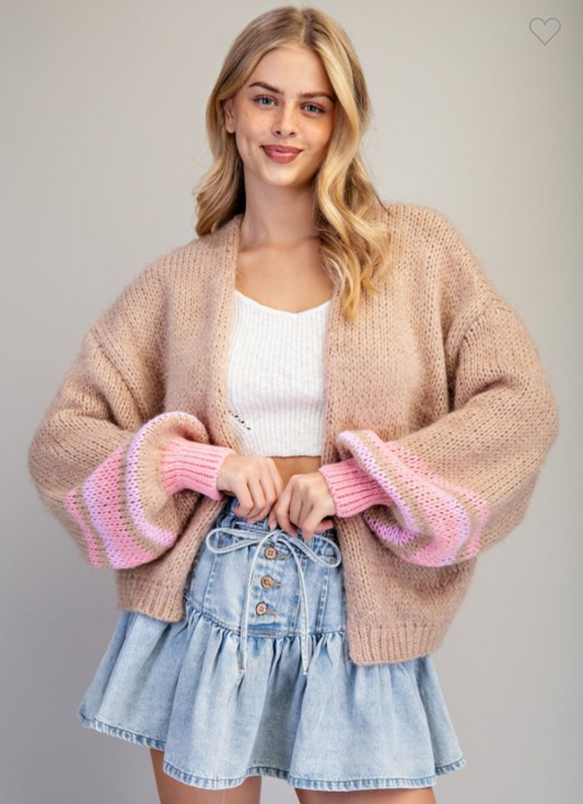 Strawberry Oatmeal Cardi