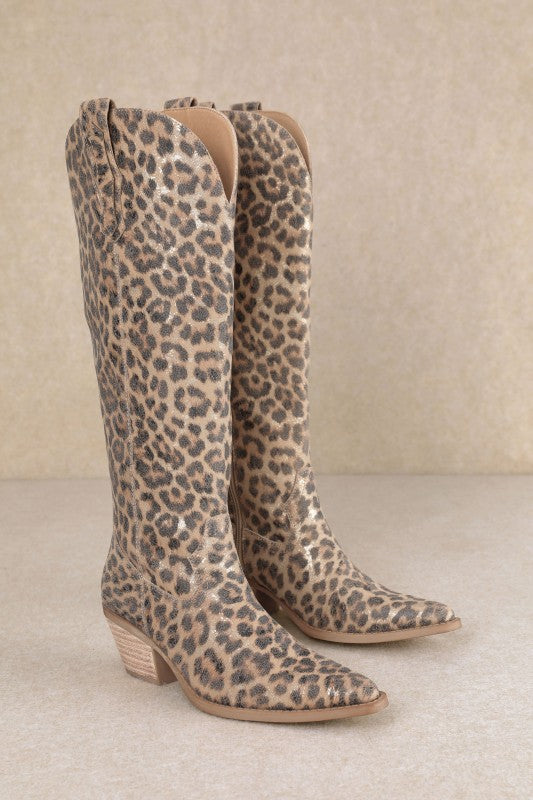 Tess Leopard Boots