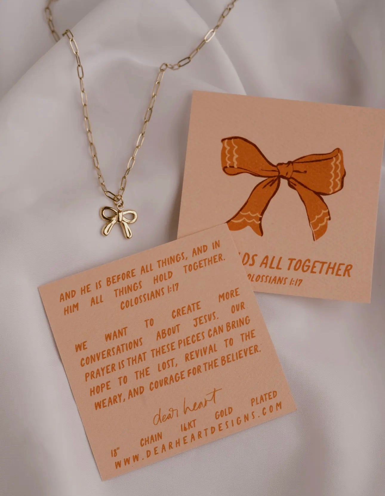 He Holds All Together Charm Necklace