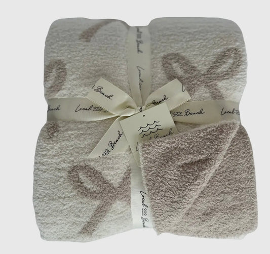 Luxe Bow Throw Blanket