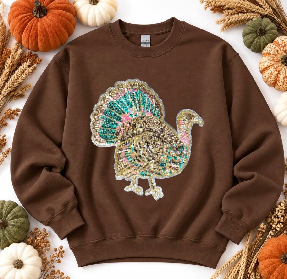 Sequin Turkey Sweatshirt