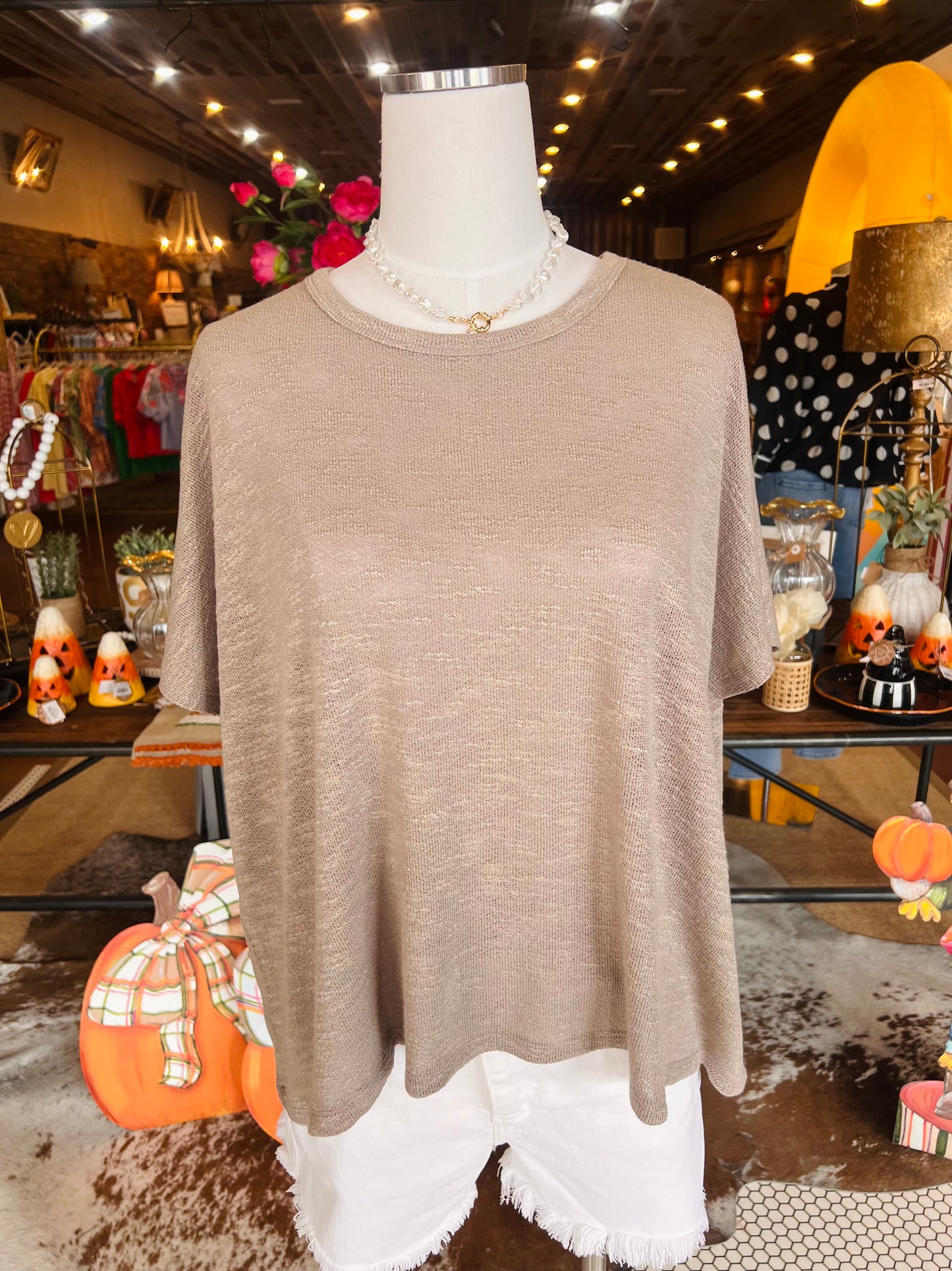 Oversized Slub Hacci Top