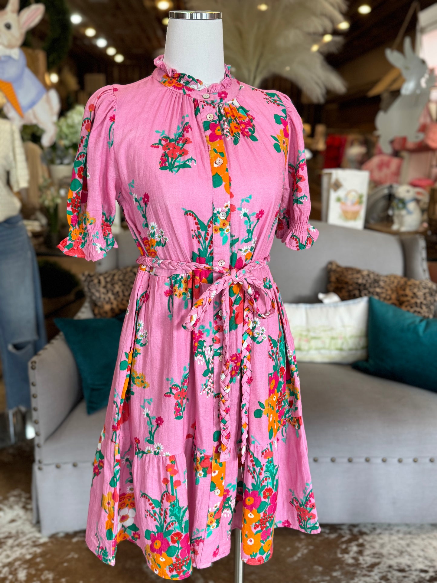 Floral Gauze Dress