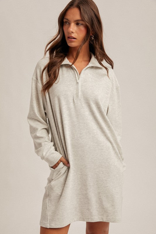 Brushed Jersey Sweatshirt Dress