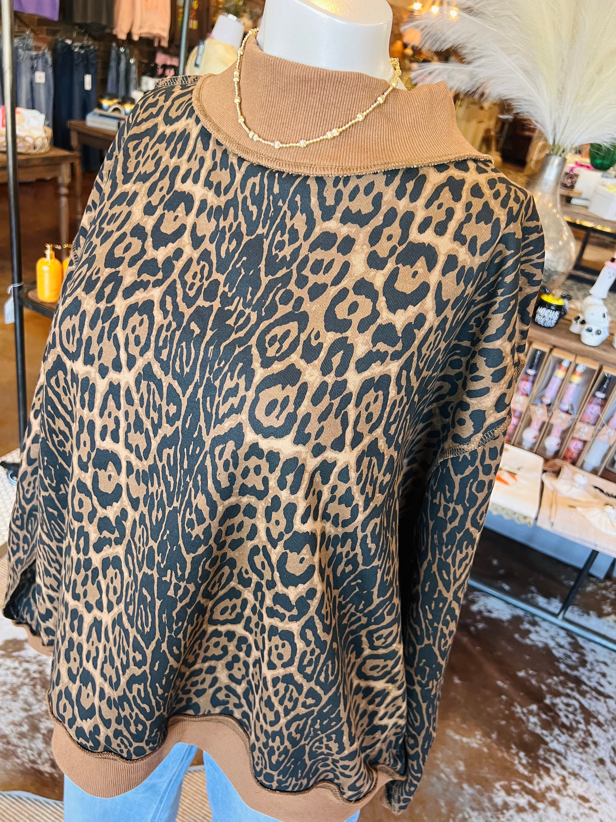 Cheetah Mockneck