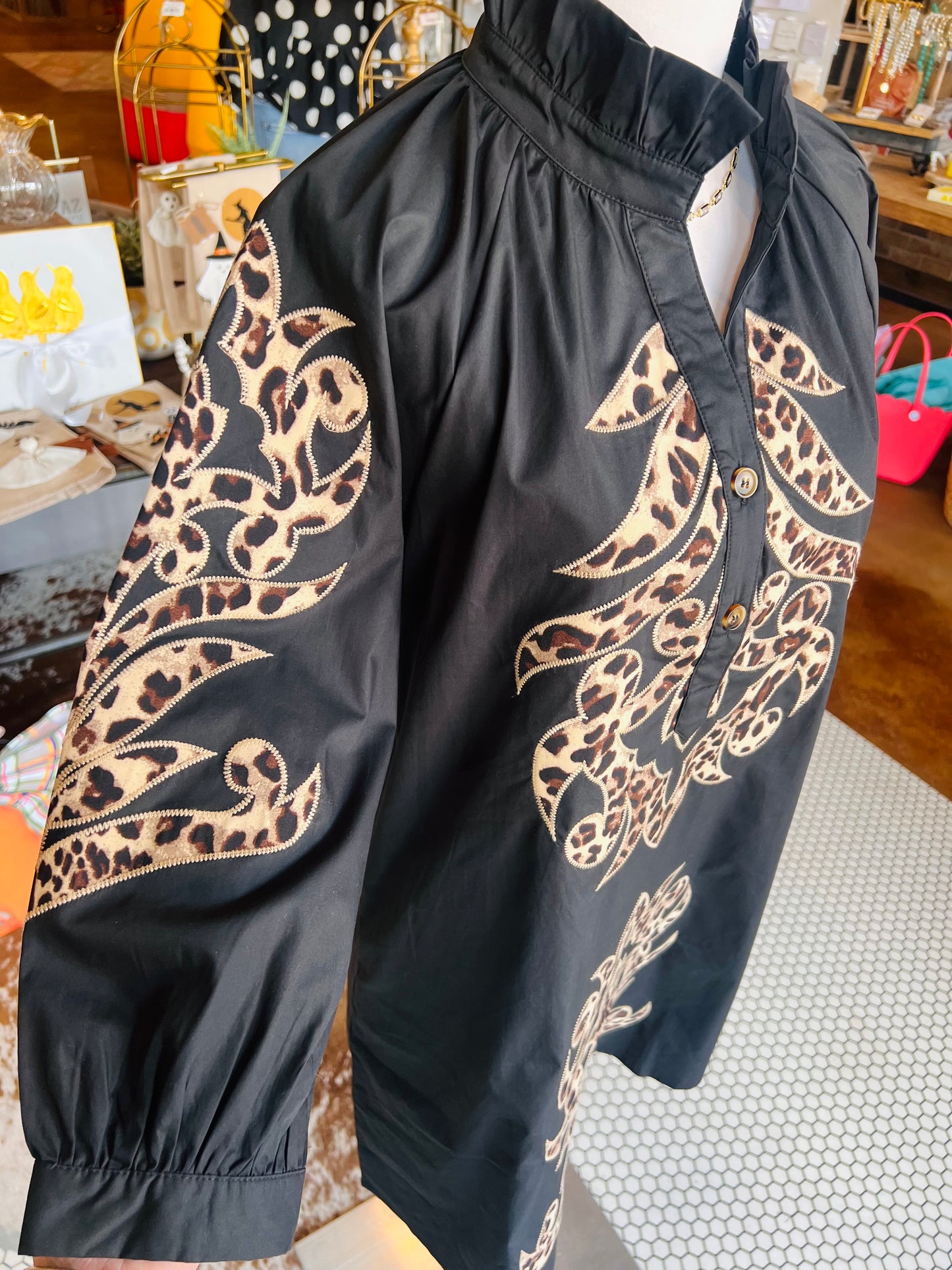 Luxe Leopard Shift Dress