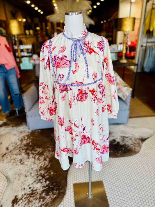 Watercolor Floral Dress