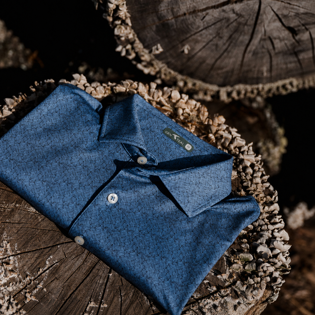 Crosscut Printed Performance Polo