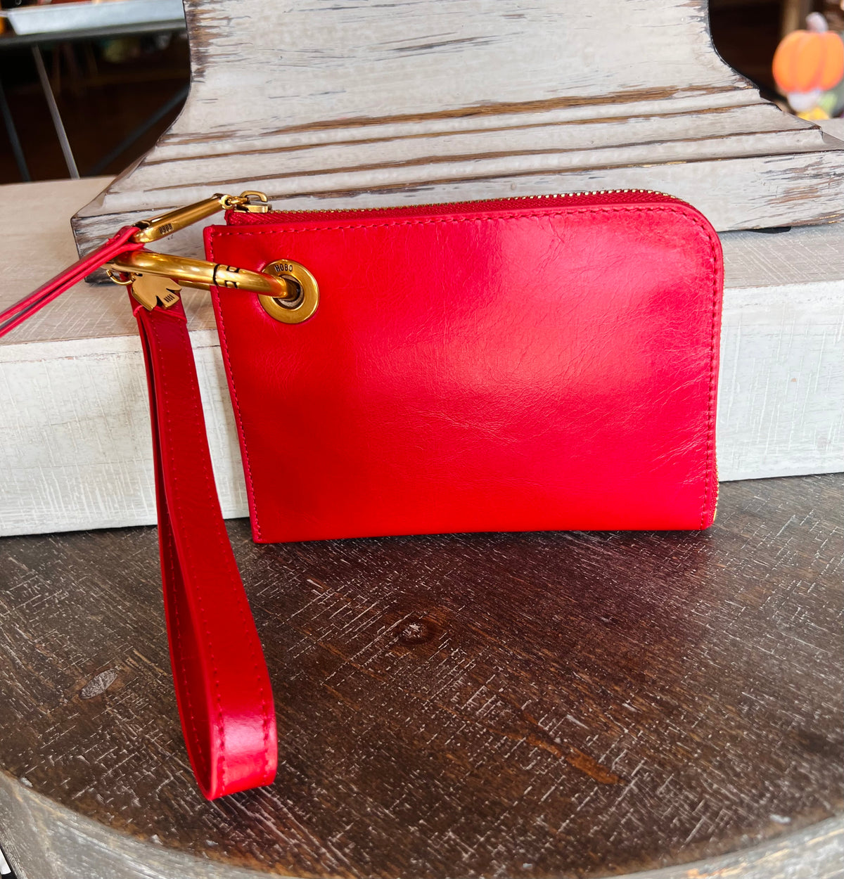 Jett Credit Card Wristlet- True Red