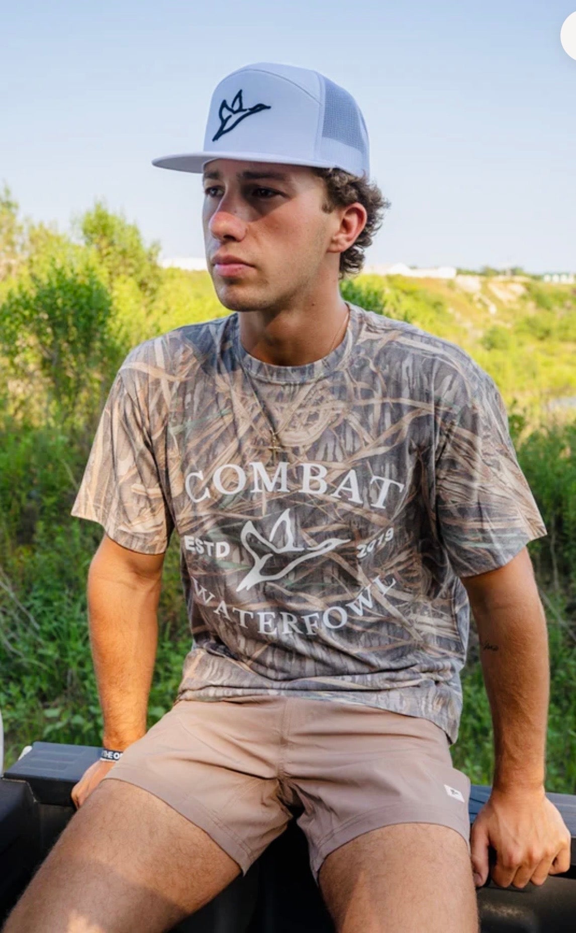 Shadowgrass Camo Badge Logo Tee
