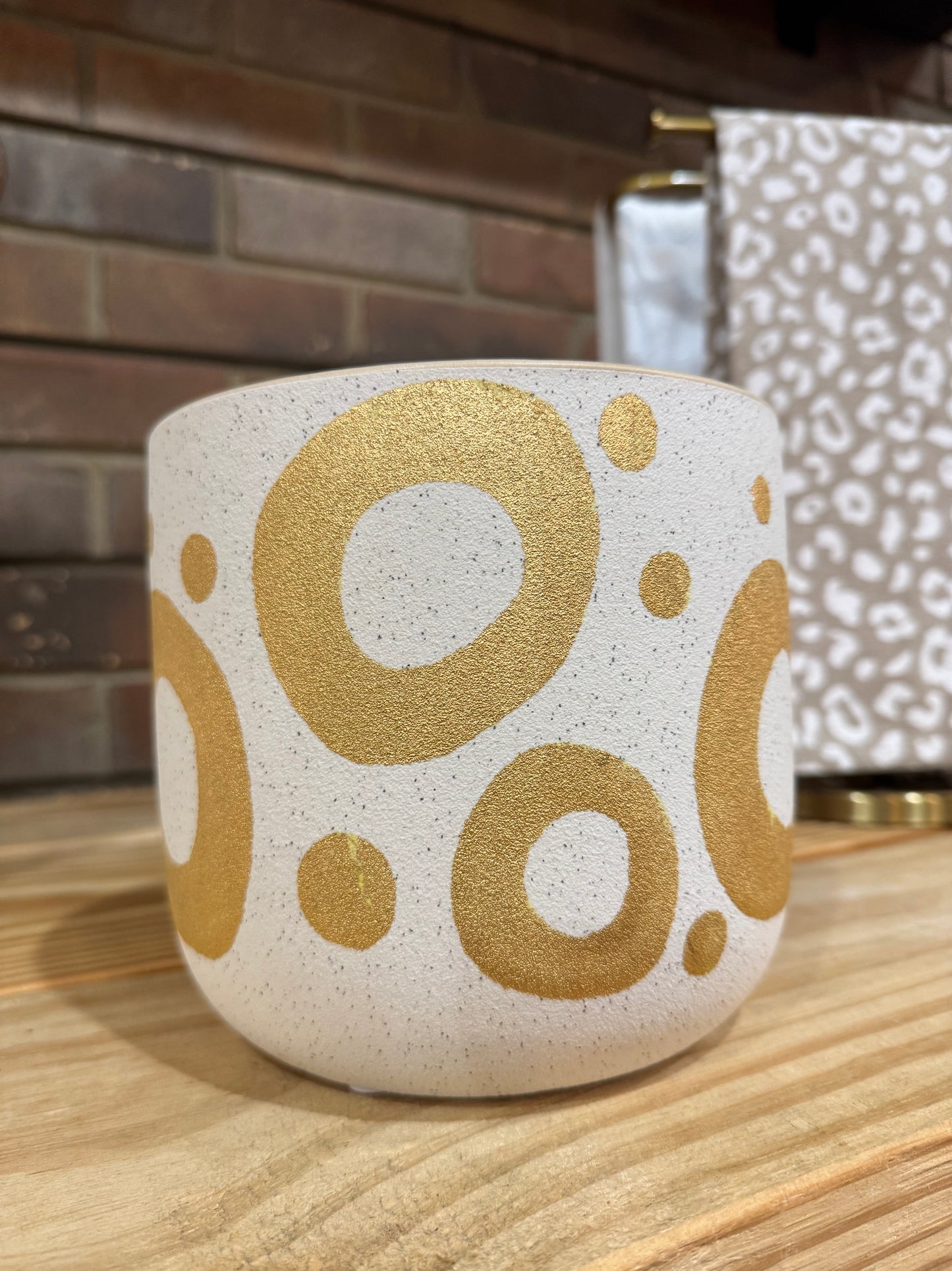 Cream & Gold Planter