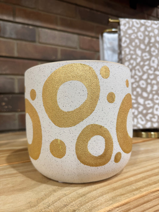 Cream & Gold Planter
