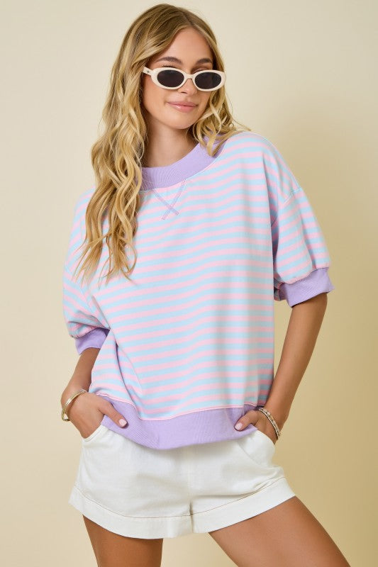 Cotton Candy Mock Neck