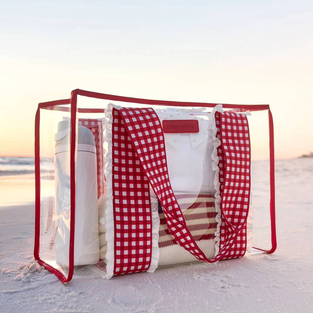 Cherry Gingham Jelly Tote