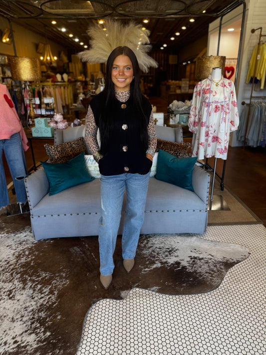 Cheetah Layering Top