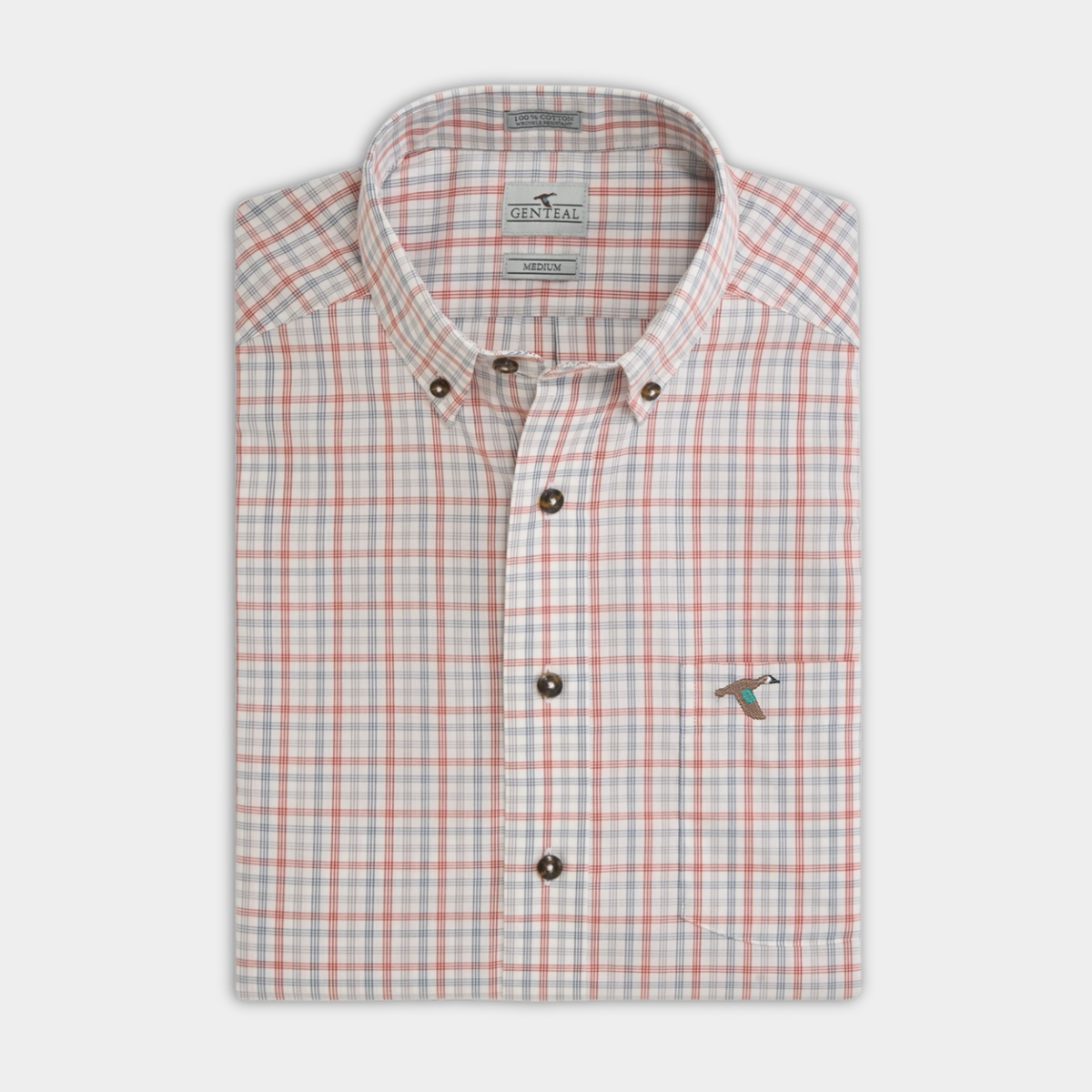 Swayze Cotton Sport Shirt-Ember