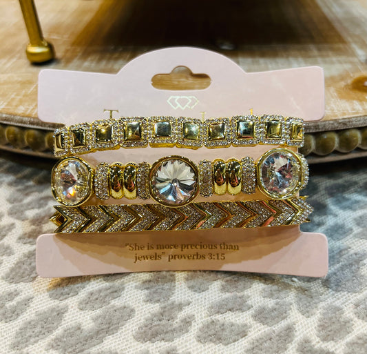 Crystal Luxe Power Stack Set