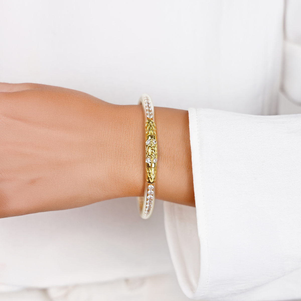 Queen All Weather Bangle® (AWB®) - Clear Crystal