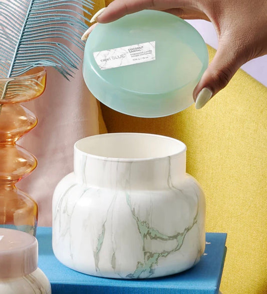 Coconut Santal Marble Signature Candle