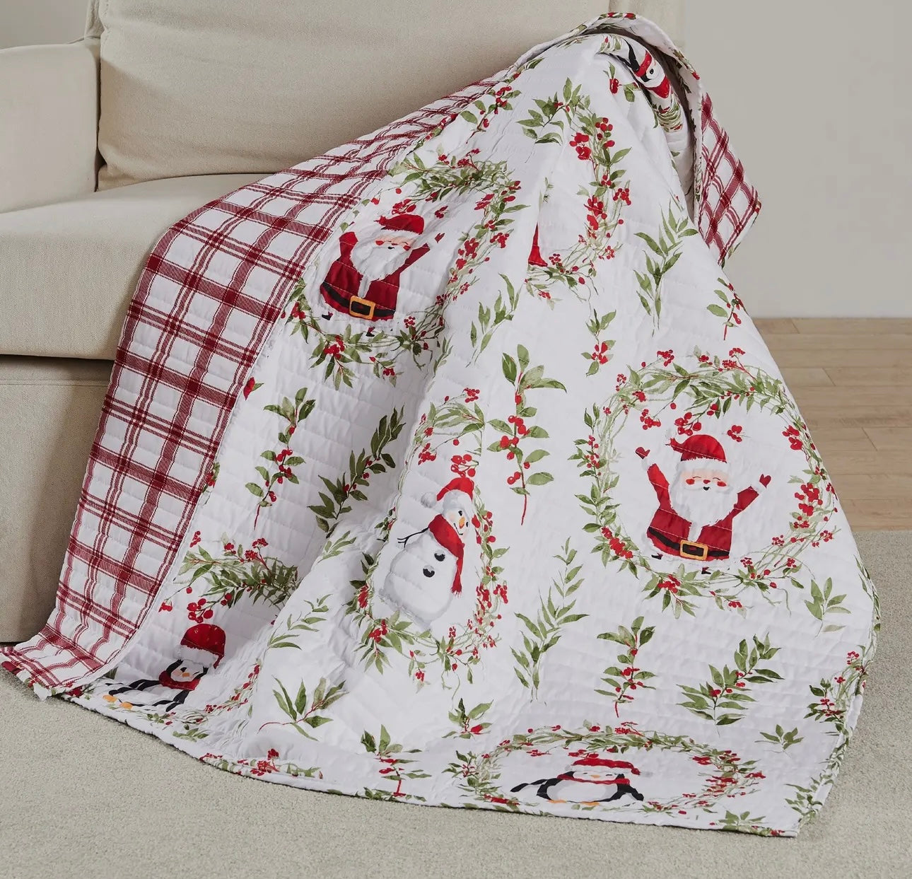 Merry & Bright Quilted Throw