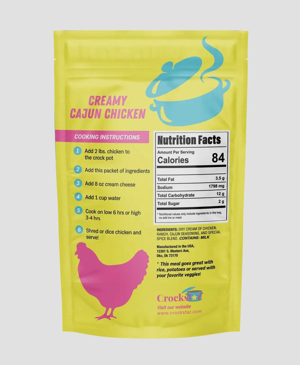 Crockstar Creamy Cajun Chicken