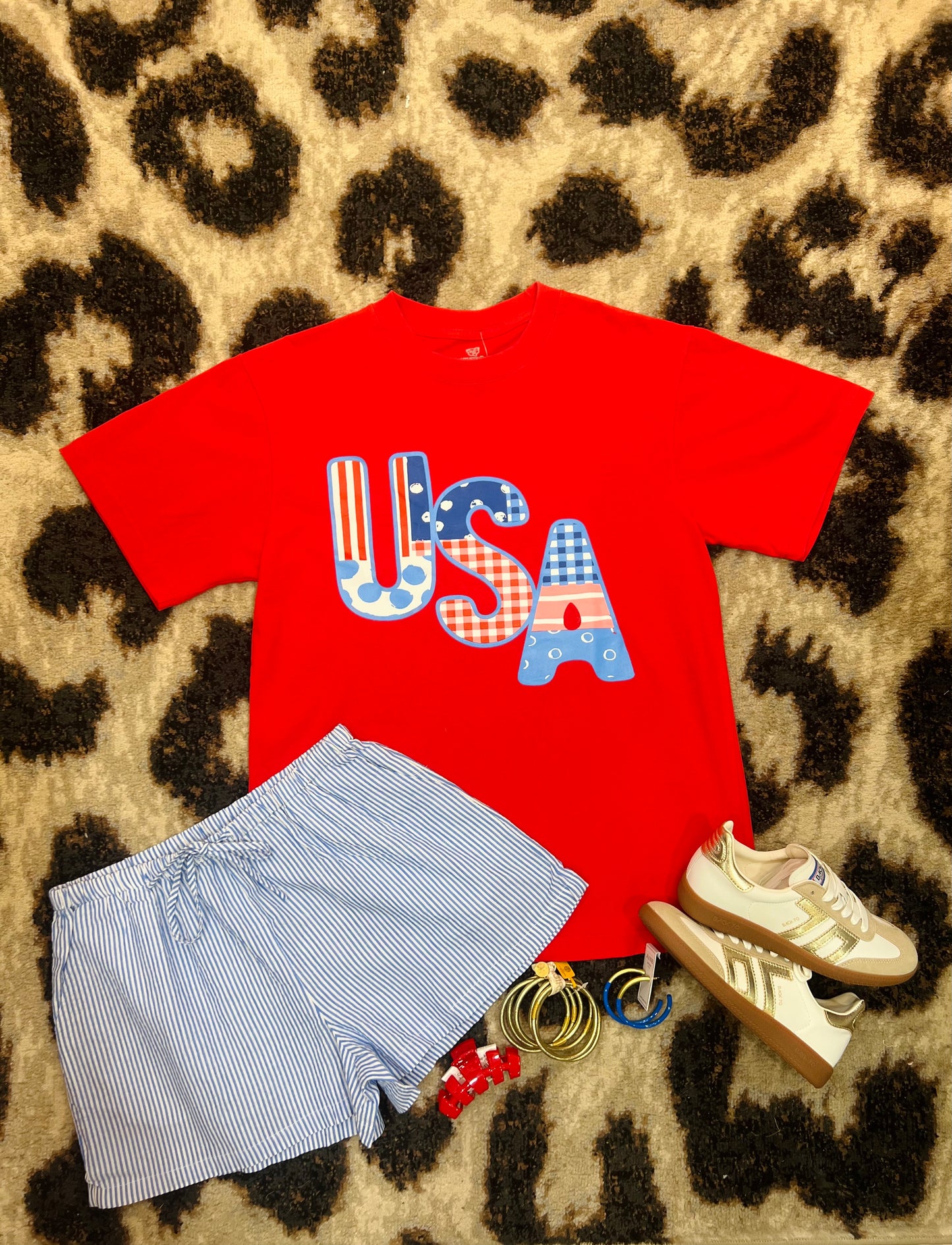 USA Patch Print Tee