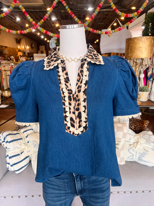 Wild About Denim Top