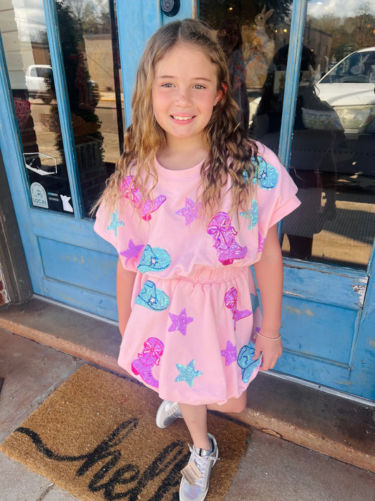 Cowgirl Sequin Tween Set
