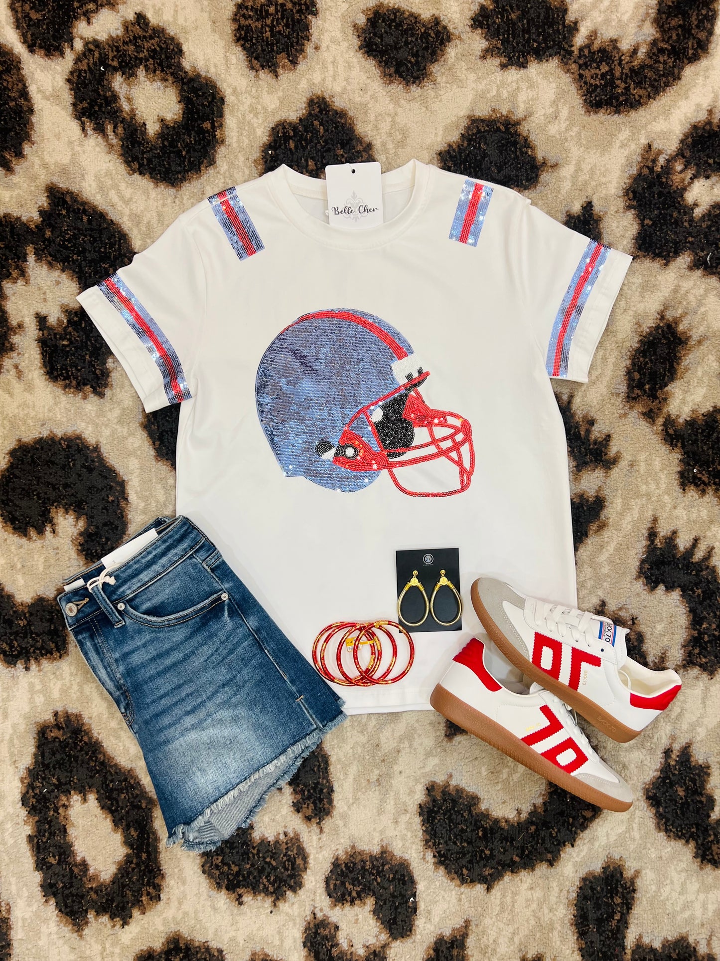 Sequin Helmet Tee