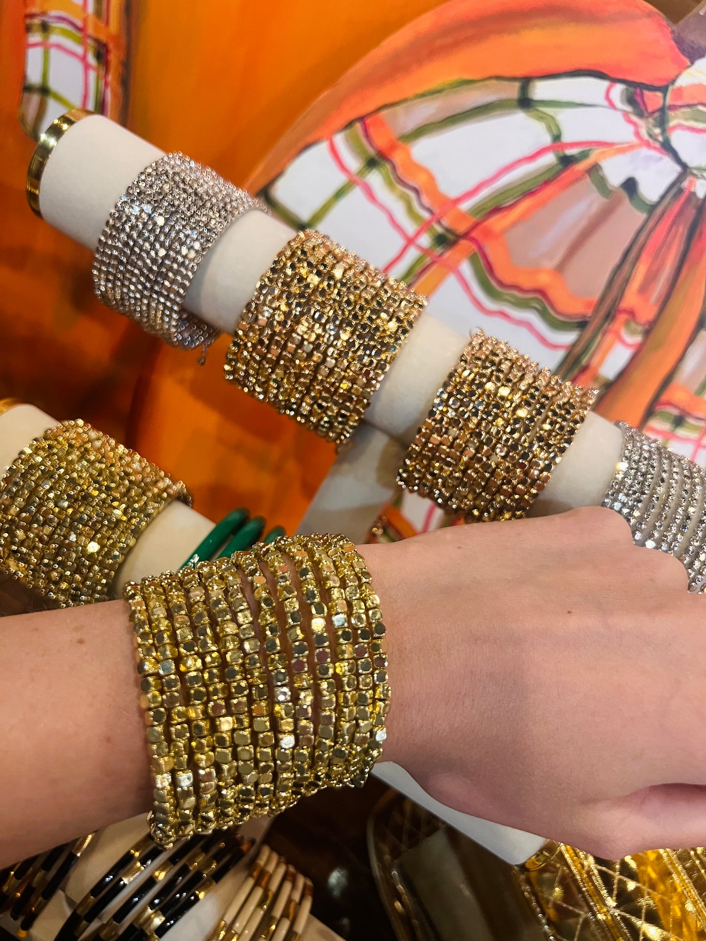Gold Omega Wrist Wrap