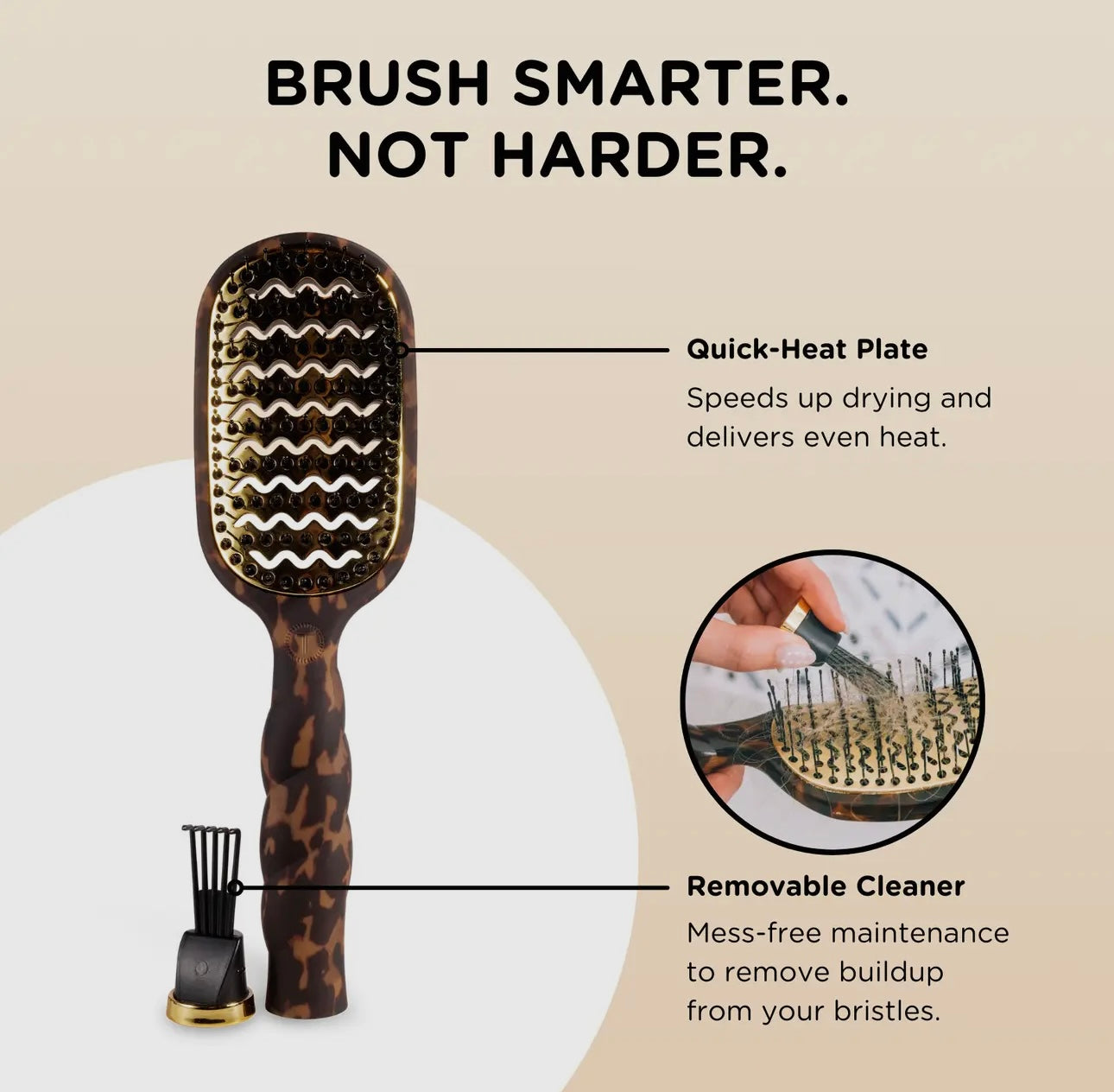 Teleties Thick Detangler Brush