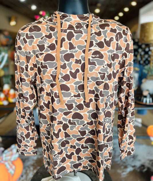 Youth Woodlands Camo Performance Hoodie