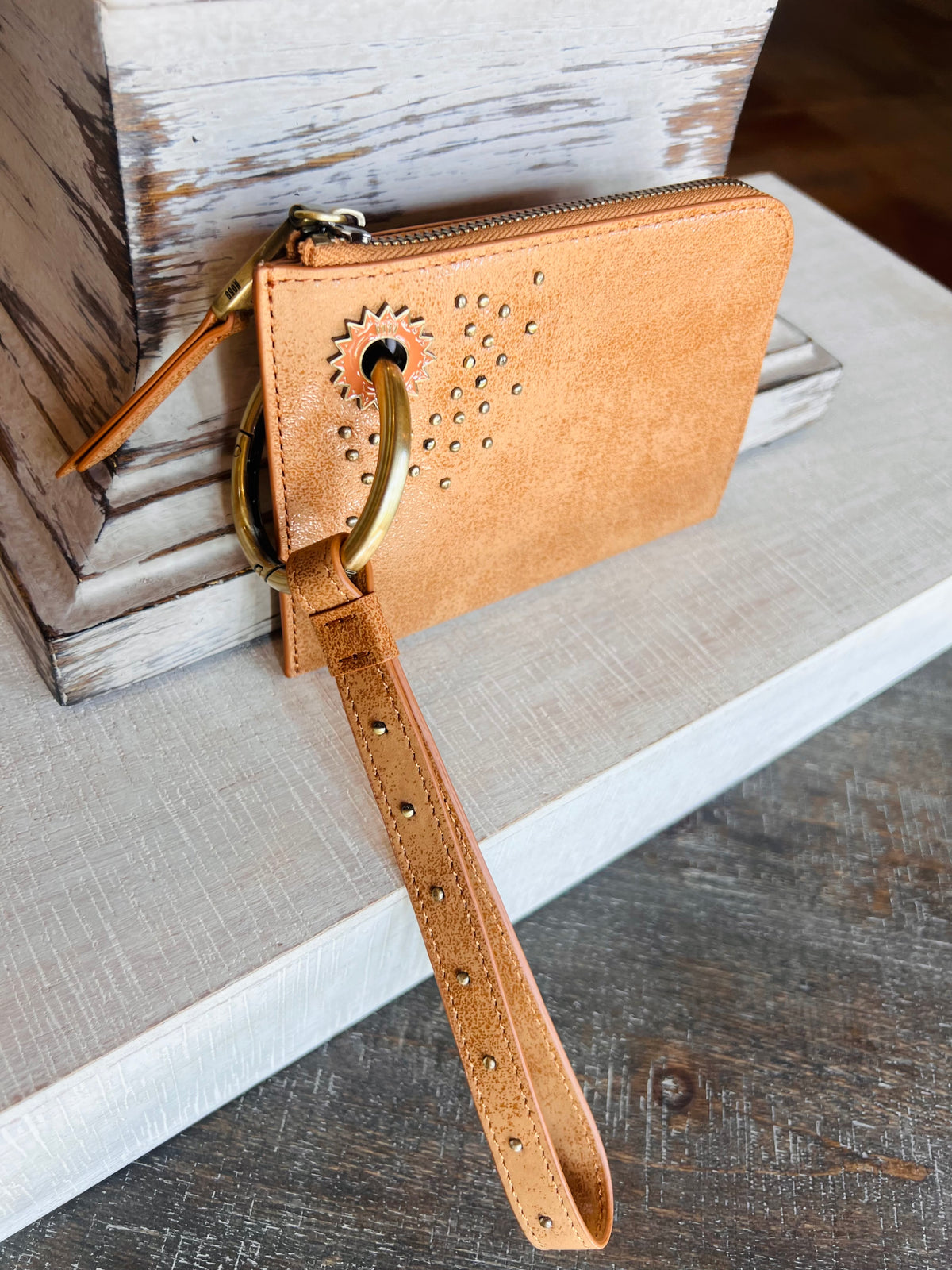 Jett Credit Card Wristlet- Whiskey