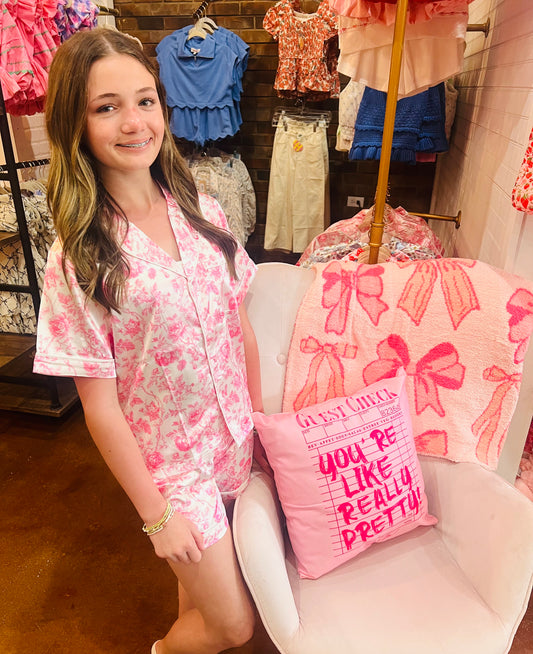 Floral Tween PJ Set