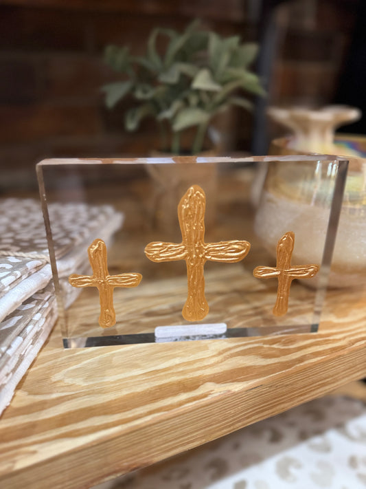 Triple Cross Acrylic